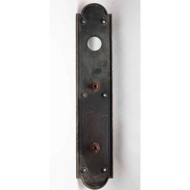 Art Deco Vintage Art Deco 16.5 In. Bronze Door Pull For Sale - Image 3 of 4