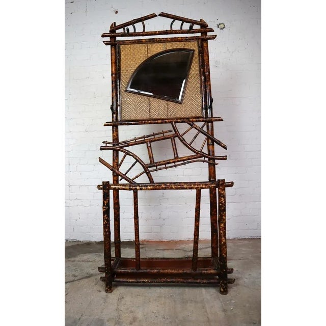 Antique Bamboo Hall Stand For Sale - Image 4 of 10