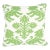 Schumacher Regalia 18" Pillow in Green For Sale