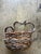 This antique rustic gathering basket is a vintage woven piece of art with a unique charm and character. This is a...