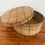 Mid 20th Century Antique Round Plaid Fabric Covered Band Box With Lid For Sale - Image 5 of 8