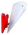 Mid-Century Modern French Red Plastic Adjustable Wall Sconce, 1960s For Sale