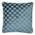 Schumacher Octavia Velvet 20" Pillow in Peacock For Sale