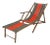 French Beech & Fabric Folding Deck Chair For Sale