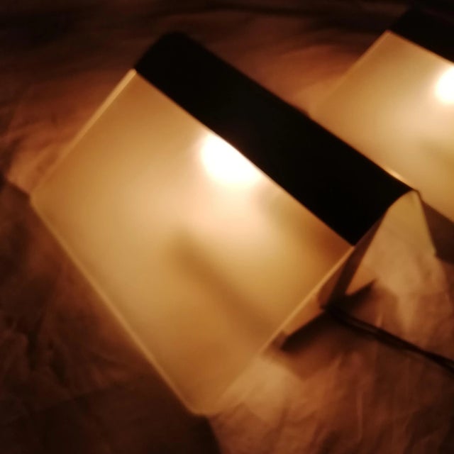 Glass & Metal Metalarte Sconces, 1970s, Set of 2 For Sale - Image 10 of 15