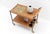 Wood Vintage Walnut and Ceramic Serving Trolley, 1960s For Sale - Image 7 of 12
