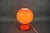 Czech Orange Opaline Glass Mushroom Table Lamp, 1970s For Sale - Image 10 of 13