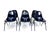 This high-quality set of 6 early version stackable DSS side chairs was designed by Charles & Ray Eames and was...