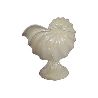 1980s Nautilus Shell Flower Pot or Centerpiece For Sale