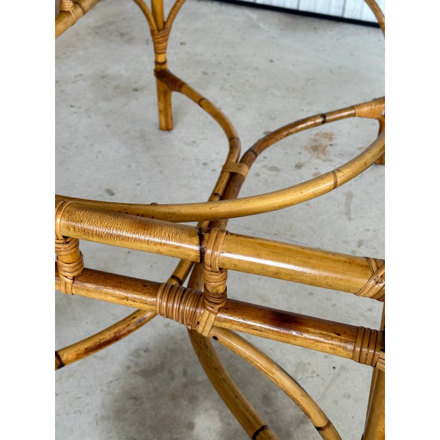 1950's Coastal Italian Bamboo Dining Table | Chairish
