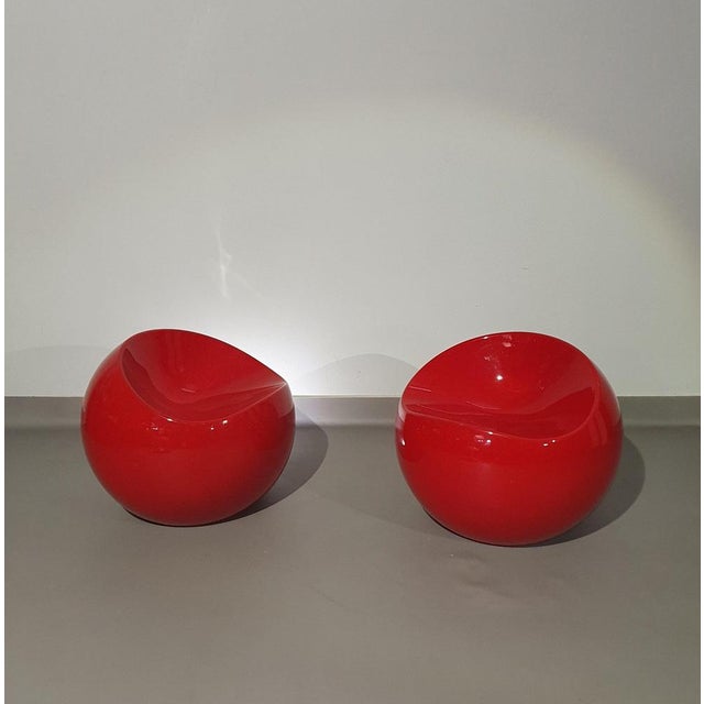 Stone Ball Chairs from Dupont Finn, Set of 2 For Sale - Image 3 of 11