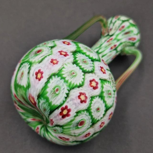 Vintage Green Vase in Murano Glass, 1950s, in Very Good conditions. Designed 1950 to 1959 I have official proof of...