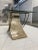 Alabaster 1980s Maitland-Smith Style Tessellated Stone and Iron Sculptural Base Glass Top Side End Table For Sale - Image 8 of 13