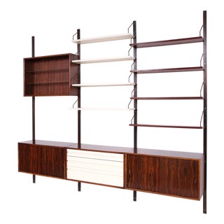 Modular Wall Unit by Poul Cadovius for Royal Copenhagen, 1960s, Set of 16 For Sale