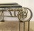 Art Deco Late 20th Century French Art Deco Style Iron and Marble End Table For Sale - Image 3 of 13