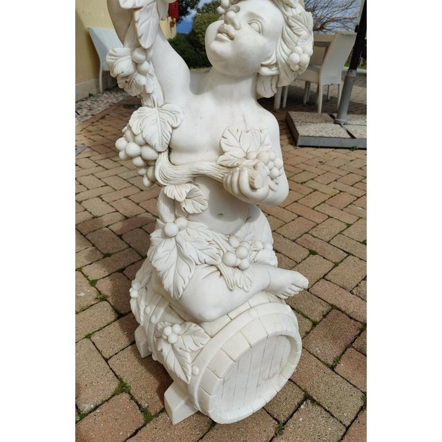 Unknown, Bacchus, Early 20th Century, Carrara Marble For Sale - Image 10 of 11