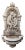 Italian Carved Limestone Wall Fountain For Sale