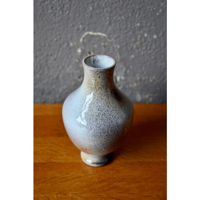 Speckled Gray Vase from Ernenwein, France, 1960s For Sale - Image 4 of 7