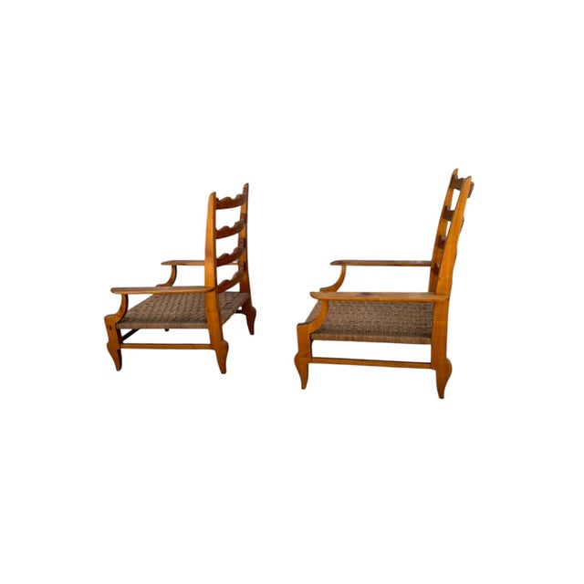 Wood Vintage Armchairs by Gio Ponti, 1920s, Set of 2 For Sale - Image 7 of 8