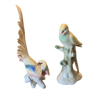 Porcelain Birds, Set of 2 For Sale