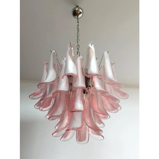 Murano Glass Petal Chandeliers, Murano, Set of 2 For Sale - Image 3 of 10