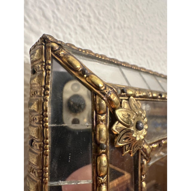 Venetian Hollywood Regency Triptych Mirror, 1950s For Sale - Image 4 of 6