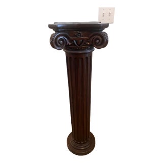 Wooden Pedestal Column For Sale