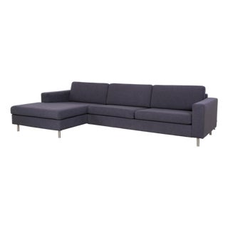 Scandinavian Fabric Corner Sofa in Grey Blue from Bolia For Sale