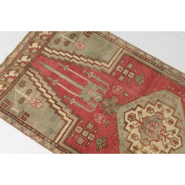1960s Oushak Antique Handknotted Rug For Sale - Image 5 of 11