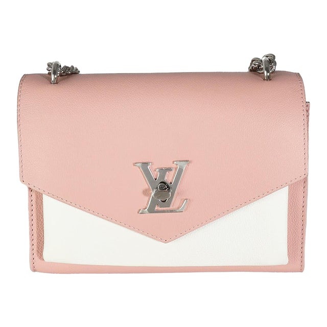 Pink Cream Tricolour Soft Calfskin MyLockme BB For Sale