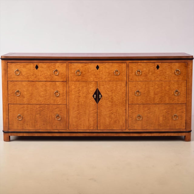 Brown Midcentury Biedermeier Style Maple Chest Credenza National Mt. Airy For Sale - Image 8 of 8