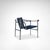 LC1 Blue and Black Ponyskin Armchair by Le Corbusier for Cassina, 1990s For Sale - Image 10 of 13