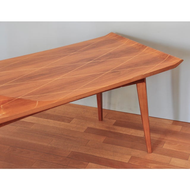 Brown Mid-Century German Side Table, 1950s For Sale - Image 8 of 9