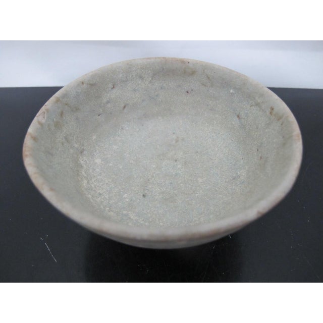 Chinese Song Yuan Celadon Glazed Footed Pottery Bowl For Sale - Image 4 of 9