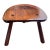 Late 19th Century Hand Crafted Solid Cherry Wood 3 Legged Milking Stool For Sale