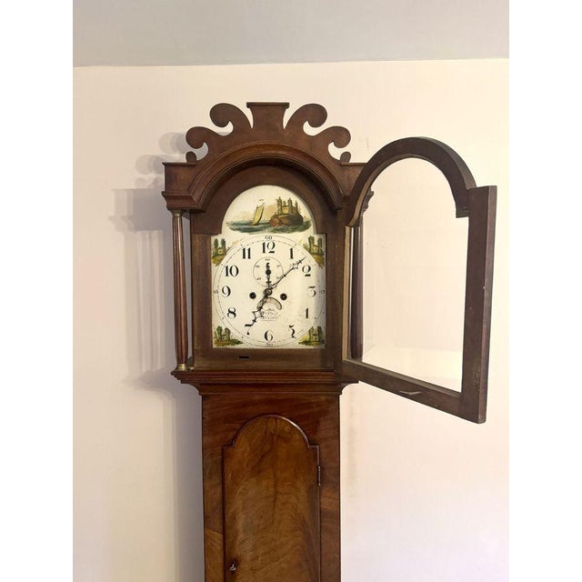 Antique George III Mahogany Arch Dial Long Case Clock, 1800 For Sale - Image 4 of 7