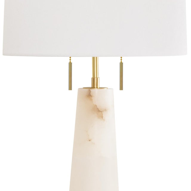 Southern Living Austen Table Lamp, Alabaster For Sale - Image 4 of 7