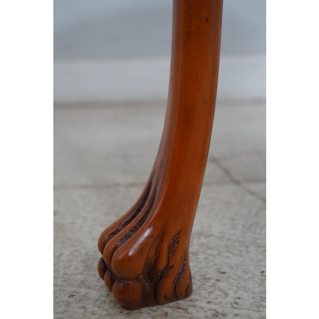 Pair Italian Classical Round Inlaid 1 Drawer Lamp Tables For Sale - Image 9 of 12