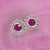 2010s Diamond Ruby Stud Earrings 14 Karat White Gold 1.87 TCW Certified For Sale - Image 5 of 18