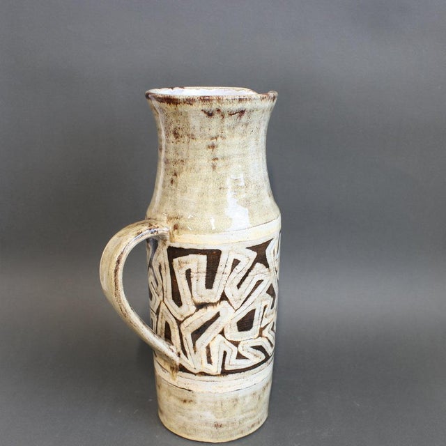 Vintage French Decorative Pitcher by Vieux Moulin, 1960s For Sale - Image 4 of 13