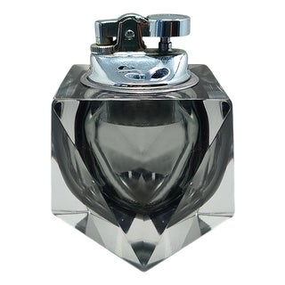 Vintage Table Lighter in Murano Sommerso Glass by Flavio Poli for Seguso, 1960s For Sale