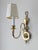 Vintage French Style Brass & Candlestick Electric Wall Sconce , a Pair For Sale - Image 4 of 8