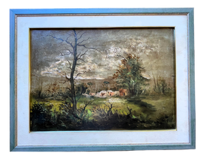 Fioresi, Emilian Countryside in the Rain, 1940s, Oil