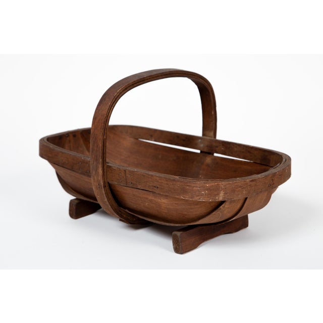 Vintage English Garden Trug Basket, Circa 1930's For Sale - Image 9 of 9