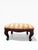Vintage Carved Wood Footstool With Upholstered Cushion For Sale - Image 4 of 8