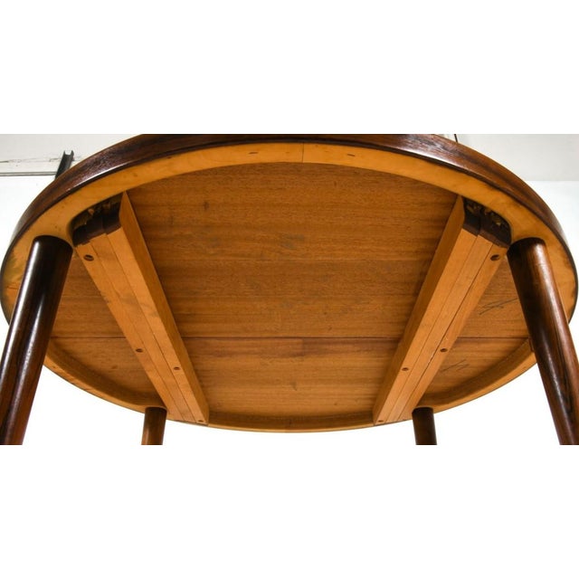Brown 1960s Danish Rosewood Dining Table Mid Century For Sale - Image 8 of 8