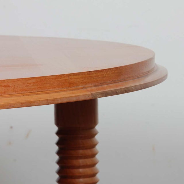 Wooden Coffee Table in the style of Charles Dudouyt, 1940s For Sale - Image 4 of 6