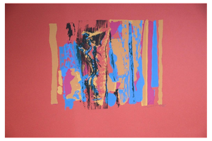 Nicola Simbari, Rounded Nude in Red, Screen Print, 1976