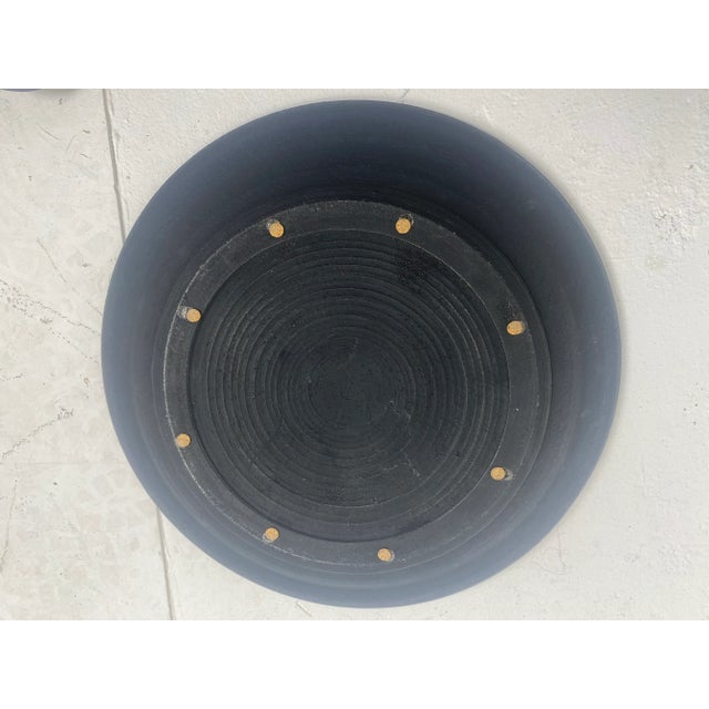 American Mid Century Vintage Studio Pottery Large Decorator Charger For Sale - Image 3 of 8
