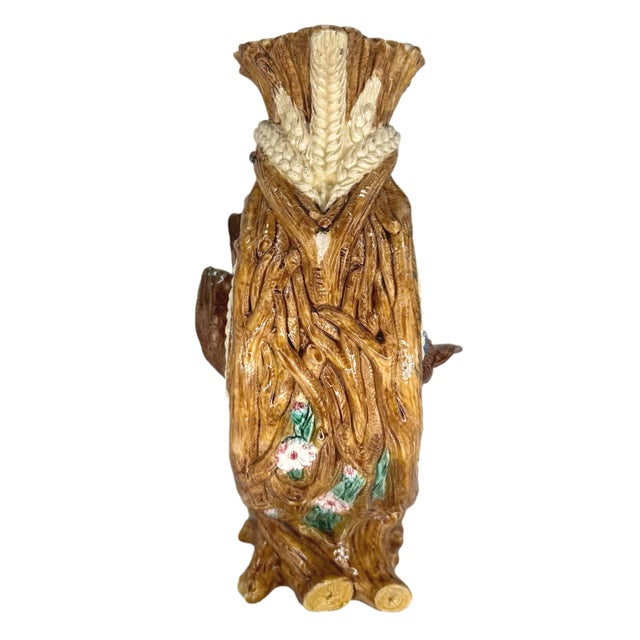 Late 19th Century A Large Joseph Holdcroft Rustic Jug, Twigs and Branches With Birds, Ca. 1875 For Sale - Image 5 of 12